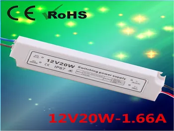 Plastic case;12V/20W waterproof switch mode Power Supply;IP67 rated;AC90-264V input;DC12V output
Plastic case;12V/20W waterproof switch mode Power Supply;IP67 rated;AC90-264V input;DC12V output