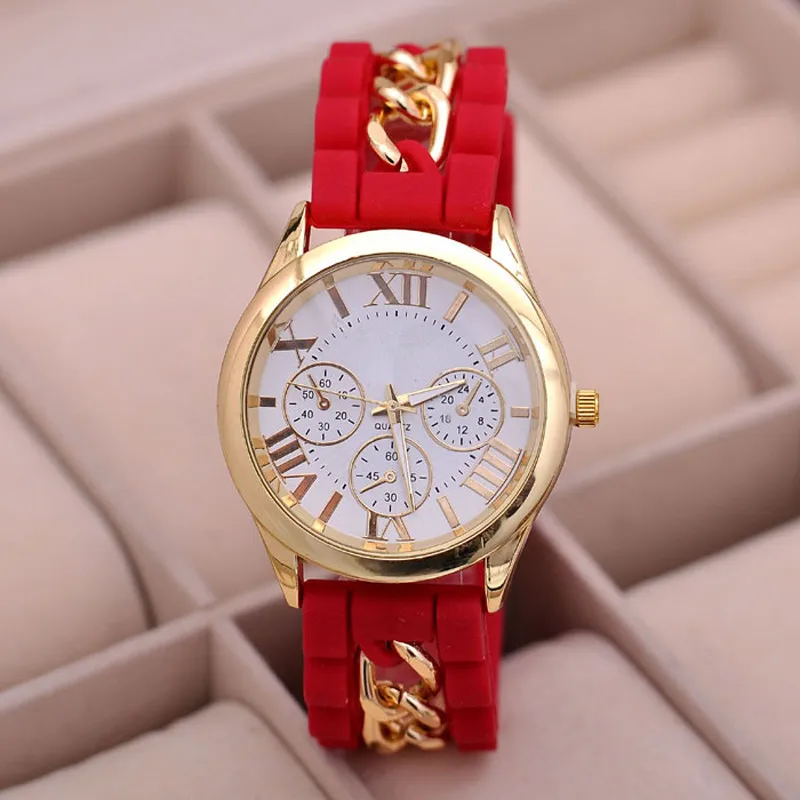 Luxury GENEVA Women Watch Top Brand Silicone Strap Ladies Quartz Wristwatch Ladies Women Wrist Watches Relogio Femininos Clock
Luxury GENEVA Women Watch Top Brand Silicone Strap Ladies Quartz Wristwatch Ladies Women Wrist Watches Relogio Femininos Clock