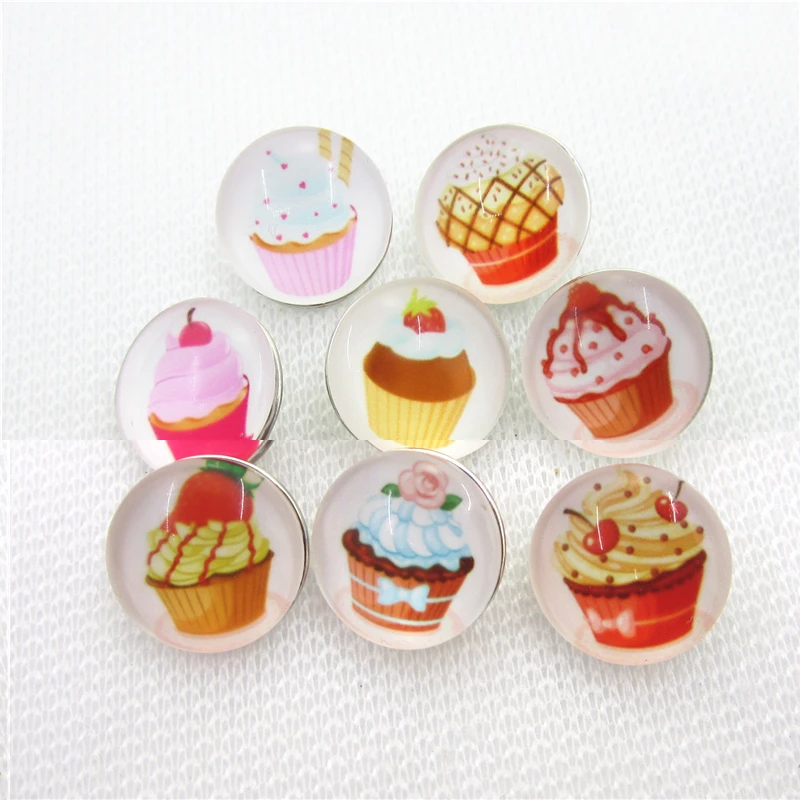 2017 New 20pcs/lot Mix Random Glass Cupcake snaps button 18mm ginger button snap pendant bracelet charms diy snap jewelry
2017 New 20pcs/lot Mix Random Glass Cupcake snaps button 18mm ginger button snap pendant bracelet charms diy snap jewelry