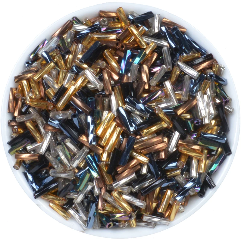 6Color Mixed Color 500pcs Glass Seed Beads Silver-Lined Bugle Bead 2x6mm Tube DIY Earrings Bracelet Jewelry Making
6Color Mixed Color 500pcs Glass Seed Beads Silver-Lined Bugle Bead 2x6mm Tube DIY Earrings Bracelet Jewelry Making