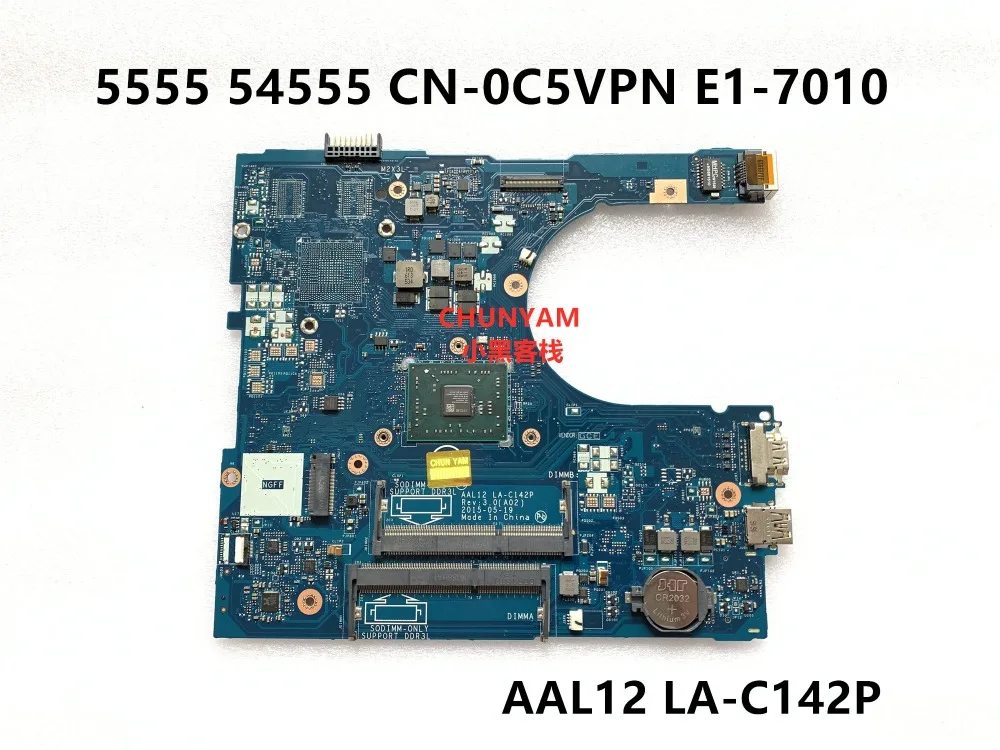 KEFU CN-0C5VPN C5VPN FOR DELL INSPIRON 15 5000 5555 5455 laptop motherboard AAL12 LA-C142P REV:1.0(A00) E1-7010 mainboard
KEFU CN-0C5VPN C5VPN FOR DELL INSPIRON 15 5000 5555 5455 laptop motherboard AAL12 LA-C142P REV:1.0(A00) E1-7010 mainboard