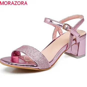 MORAZORA 2020 new arrive women sandals summer comfortable med heels sweet pink casual shoes simple buckle size 33-43 shoes woman
MORAZORA 2020 new arrive women sandals summer comfortable med heels sweet pink casual shoes simple buckle size 33-43 shoes woman