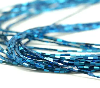 3x1mm Titanium Blue Hematite Gemstone Square Tube 3x1mm Loose Beads 15.5 inch Full Strand (90188635-335)
3x1mm Titanium Blue Hematite Gemstone Square Tube 3x1mm Loose Beads 15.5 inch Full Strand (90188635-335)