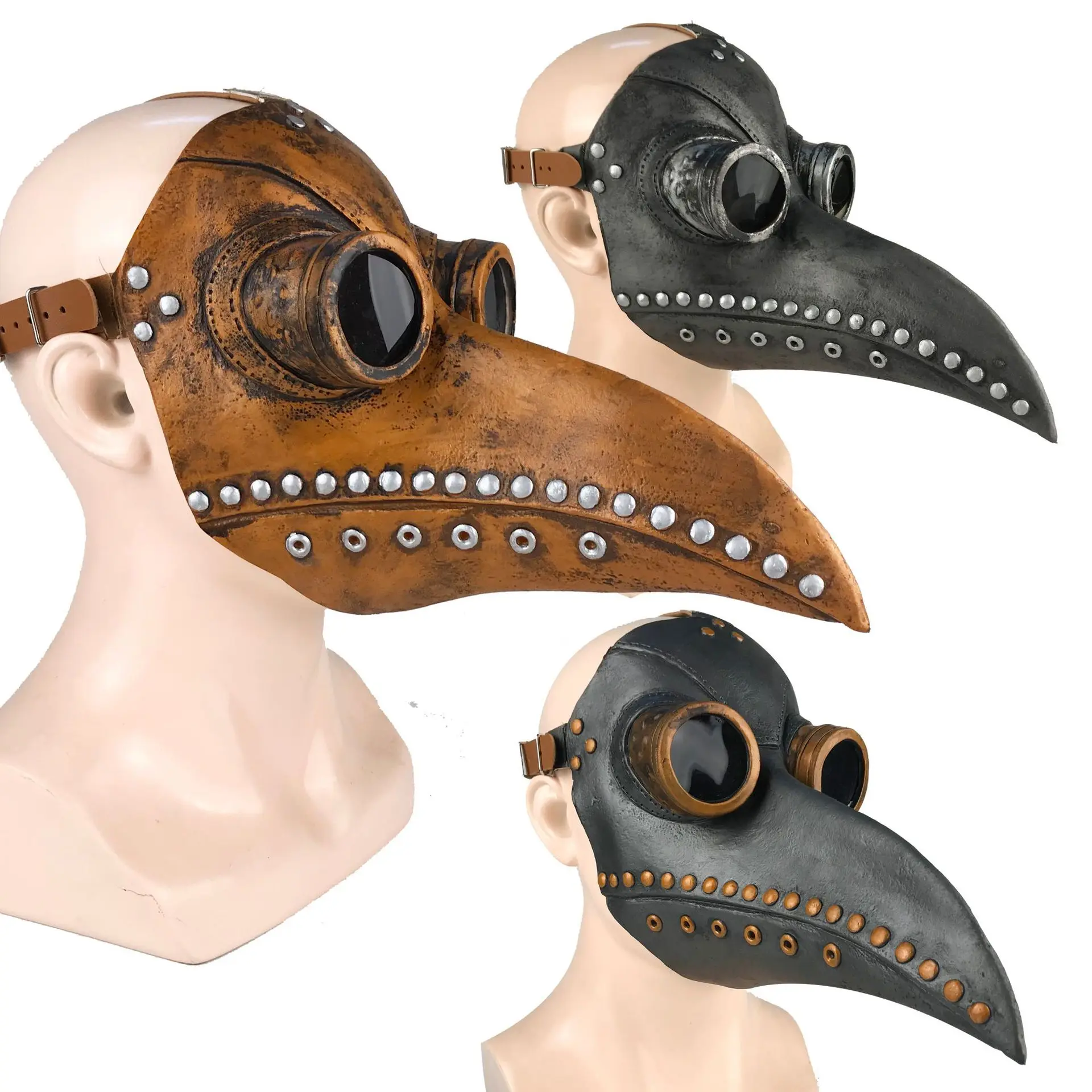 Medieval Steampunk Plague Doctor Bird Mask Latex Punk Cosplay Masks Beak Adult Halloween Breathable Anti Dust Face Mouth Mask
Medieval Steampunk Plague Doctor Bird Mask Latex Punk Cosplay Masks Beak Adult Halloween Breathable Anti Dust Face Mouth Mask
