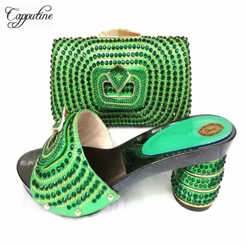 Capputine New Arrival Ladies Italian Shoes And Bag Set Latest Italian Middle Heels 6Cm Slipper Shoes With Purse Set For Wedding
Capputine New Arrival Ladies Italian Shoes And Bag Set Latest Italian Middle Heels 6Cm Slipper Shoes With Purse Set For Wedding