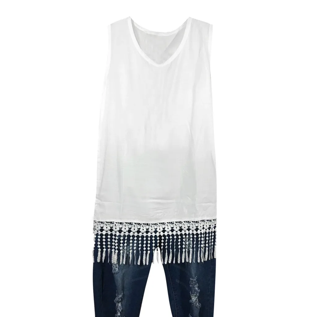 Fashion S-5XL Plus Size Womens Summer Tops Solid Tassel Tank Tops Soild Sleeveless O Neck Festival Top Feminino Crochet Top 10
Fashion S-5XL Plus Size Womens Summer Tops Solid Tassel Tank Tops Soild Sleeveless O Neck Festival Top Feminino Crochet Top 10