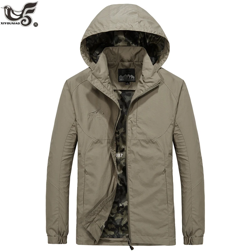 XIYOUNIAO Autumn New Men Brand Clothing Sportswear Windbreaker military Jacket Coats Outwear Hooded Male Jacket plus size M~6XL
XIYOUNIAO Autumn New Men Brand Clothing Sportswear Windbreaker military Jacket Coats Outwear Hooded Male Jacket plus size M~6XL