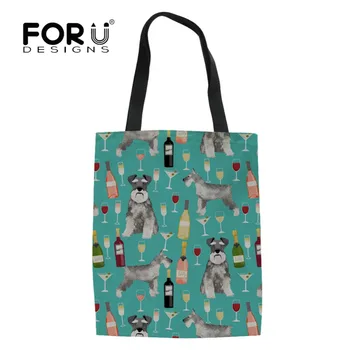 FORUDESIGNS Cute Schnauzer Wine Printing Foldable Shopping Bag for Women Girl Casual Canvas Tote Pouch Casual Handbag Bolsa Tela
FORUDESIGNS Cute Schnauzer Wine Printing Foldable Shopping Bag for Women Girl Casual Canvas Tote Pouch Casual Handbag Bolsa Tela