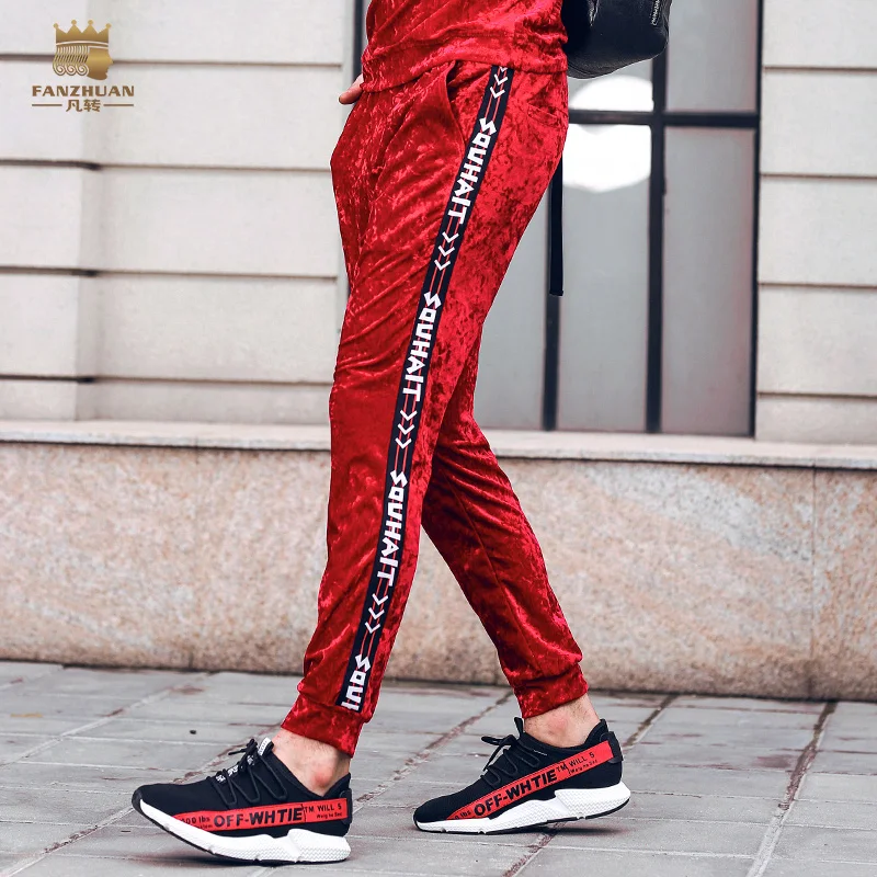 FANZHUAN brands Free shipping men's male man New 2108 autumn spring Personality red ribbons Europe pants trousers Suede 818158
FANZHUAN brands Free shipping men's male man New 2108 autumn spring Personality red ribbons Europe pants trousers Suede 818158