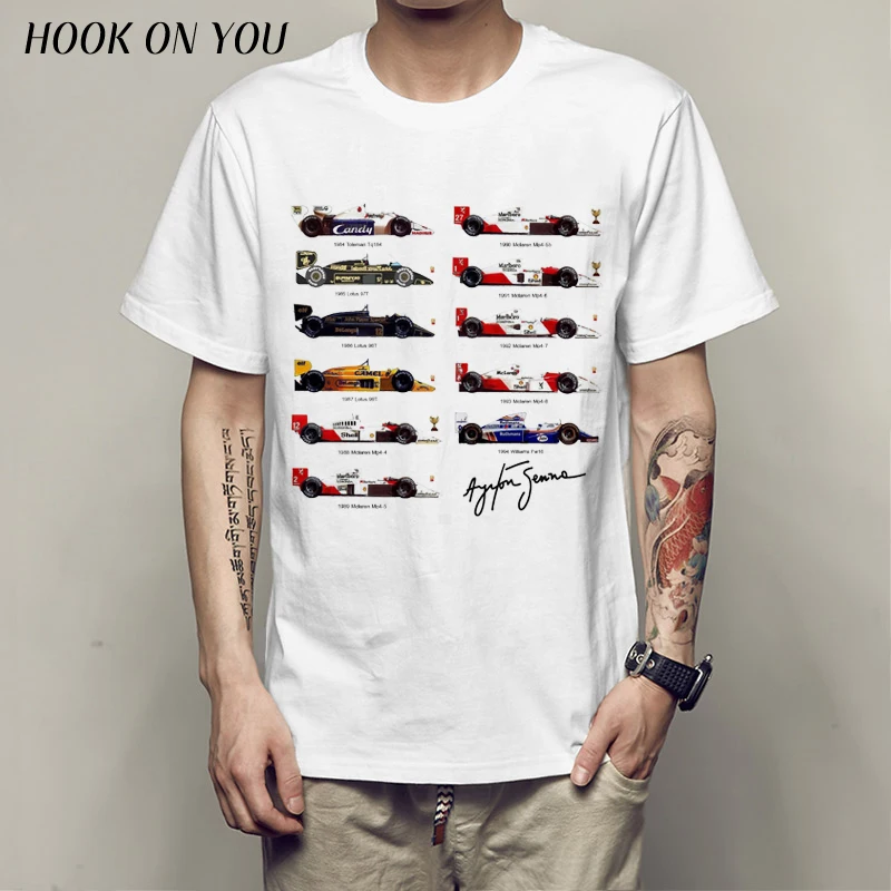 All F1 Ayrton Senna sennacars T-shirt Top Lycra Cotton Men T shirt New Design High Quality Digital Inkjet Printing
All F1 Ayrton Senna sennacars T-shirt Top Lycra Cotton Men T shirt New Design High Quality Digital Inkjet Printing