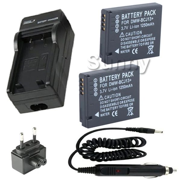 

Battery ( 2 Pack ) + Charger for Panasonic DMW-BCJ13,MW-BCJ13E,DMW-BCJ13PP and Lumix DMC-LX5, DMC-LX5K, DMC-LX7 Digital Camera