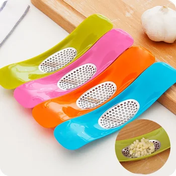 Stainless Steel Arc Shape Garlic Press Kitchen Accessories Manual Garlic Cutter Knife Grater Kitchen Goods W9332
Stainless Steel Arc Shape Garlic Press Kitchen Accessories Manual Garlic Cutter Knife Grater Kitchen Goods W9332
