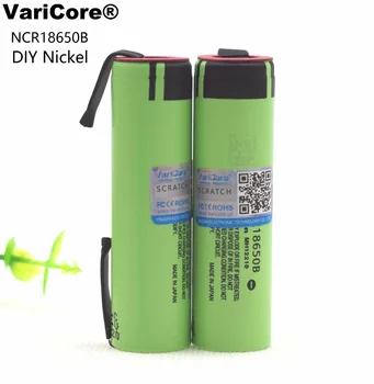 2PCS VariCore New Original 18650 NCR18650B Rechargeable Li-ion battery 3.7V 3400mAh batteries DIY Nickel Sheets
2PCS VariCore New Original 18650 NCR18650B Rechargeable Li-ion battery 3.7V 3400mAh batteries DIY Nickel Sheets