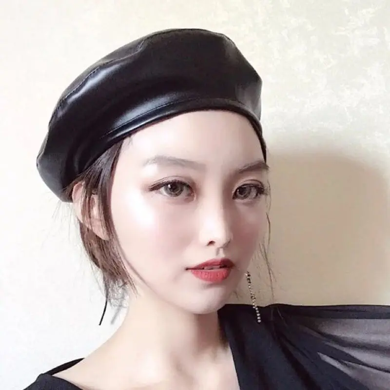 Hot Sale Fashion Women's Ladies PU Leather Berets Hat Fashion French Cap Painter Hat New Unique Design Summer Travel Accessories
Hot Sale Fashion Women's Ladies PU Leather Berets Hat Fashion French Cap Painter Hat New Unique Design Summer Travel Accessories