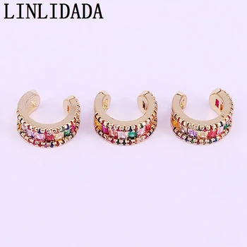 5Pairs,Gold Color Micro Pave Rainbow CZ Zirconia Gold Color No Piercing Clip Ear Colorful Cuff Earring For Girl Women
5Pairs,Gold Color Micro Pave Rainbow CZ Zirconia Gold Color No Piercing Clip Ear Colorful Cuff Earring For Girl Women