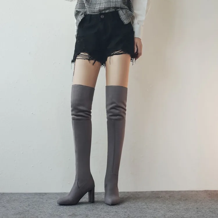 Big Size 9 10 11-17 thigh high boots knee high boots over the knee boots women ladies boots Suede sleeve
Big Size 9 10 11-17 thigh high boots knee high boots over the knee boots women ladies boots Suede sleeve