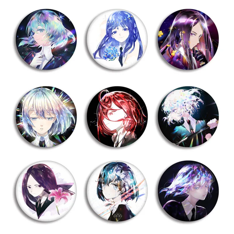 Аниме Houseki no Kuni Land of the Мерцающая брошь для косплея булавка фосфопиллитный значок
