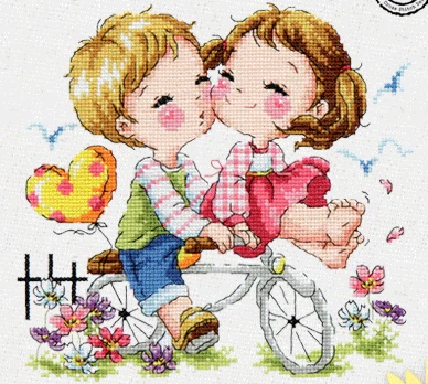 Gold Collection Lovely Counted Cross Stitch Kit Lover of Spring Light Boy and Girl Childhood Love SO
Gold Collection Lovely Counted Cross Stitch Kit Lover of Spring Light Boy and Girl Childhood Love SO