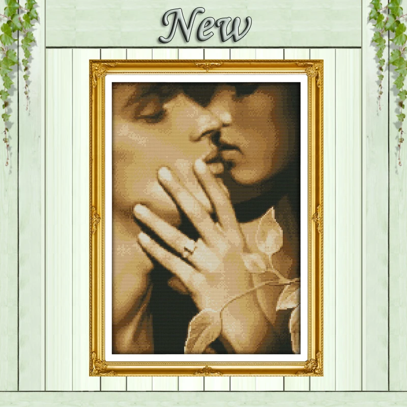 Nostalgic lovers,11CT Pattern on the canvas DMC 14CT Cross Stitch kits,needlework full embroidery for Sets,Kiss love Home Decor
Nostalgic lovers,11CT Pattern on the canvas DMC 14CT Cross Stitch kits,needlework full embroidery for Sets,Kiss love Home Decor