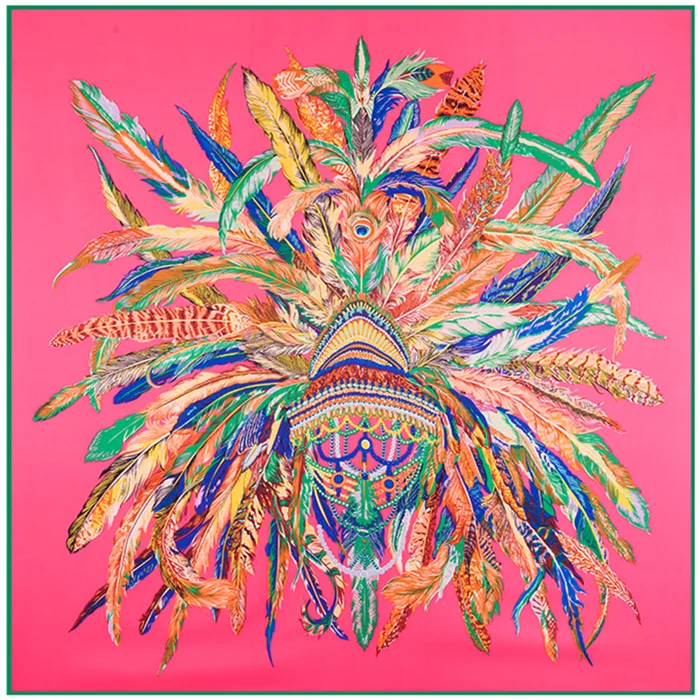 NEW Square Scarf Luxury Brand Twill Silk Scarf For Women Headband Female Feather crown Printed Large Square Scarves Silk Shawls
NEW Square Scarf Luxury Brand Twill Silk Scarf For Women Headband Female Feather crown Printed Large Square Scarves Silk Shawls