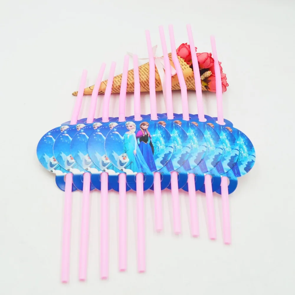 10pcs/lot Cartoon frozen Straw Pattern Elsa And Anna Theme Party Decoration Disposable Tableware Drinking Straws Party Supplies
10pcs/lot Cartoon frozen Straw Pattern Elsa And Anna Theme Party Decoration Disposable Tableware Drinking Straws Party Supplies