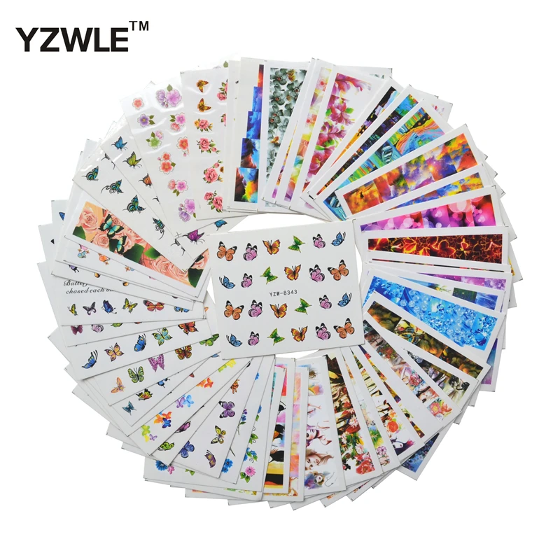 WUF 48 Sheets DIY Decals Nails Art Water Transfer Printing Stickers Accessories For Nails Salon
WUF 48 Sheets DIY Decals Nails Art Water Transfer Printing Stickers Accessories For Nails Salon