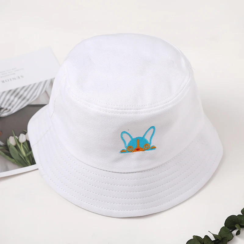 New For Boys and Girls Cute Dog Design Fisherman Caps Summer Beach Leisure Panama Embroidery Cotton Outdoor Panama Children Caps
New For Boys and Girls Cute Dog Design Fisherman Caps Summer Beach Leisure Panama Embroidery Cotton Outdoor Panama Children Caps