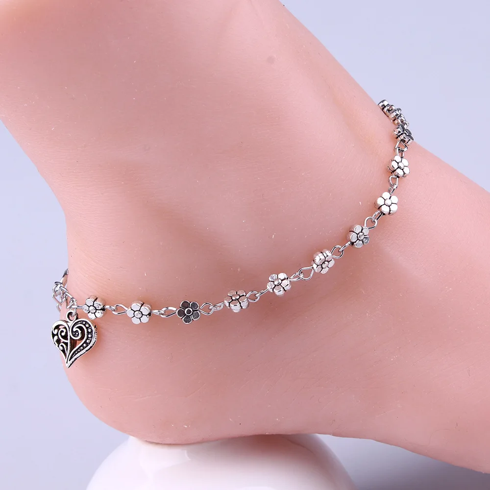 Gussy Life wholesale Women Silver Flower-shapeBead Chain Anklet Foot Bracelet Barefoot Leg Sandal Beach Foot Jewelry 2019 Summer
Gussy Life wholesale Women Silver Flower-shapeBead Chain Anklet Foot Bracelet Barefoot Leg Sandal Beach Foot Jewelry 2019 Summer