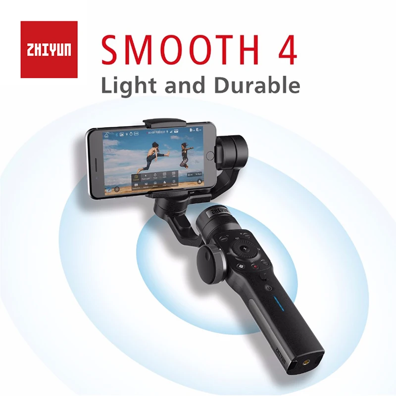 Zhiyun Smooth 4 3-Axis Handheld Gimbal Portable Stabilizer Camera Mount for Smartphone iPhone X&8 & Huawei Xiaomi & Gopro
Zhiyun Smooth 4 3-Axis Handheld Gimbal Portable Stabilizer Camera Mount for Smartphone iPhone X&8 & Huawei Xiaomi & Gopro