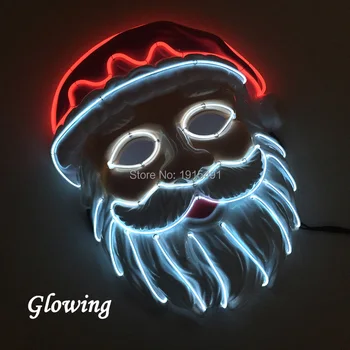 Light Up Neon Rave Costume Mask as Holiday Lights EL Cable Rope Illuminated Fancy Santa Mask for Glow In Dark Party Supplies
Light Up Neon Rave Costume Mask as Holiday Lights EL Cable Rope Illuminated Fancy Santa Mask for Glow In Dark Party Supplies