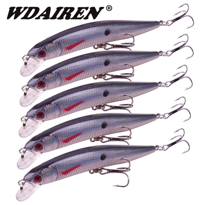 5Pcs/lot Floating Minnow fishing Wobbler lure set 10cm 8.5g laser Hard bait Crankbait Pesca Fishing tackle Lures kit WD-199
5Pcs/lot Floating Minnow fishing Wobbler lure set 10cm 8.5g laser Hard bait Crankbait Pesca Fishing tackle Lures kit WD-199