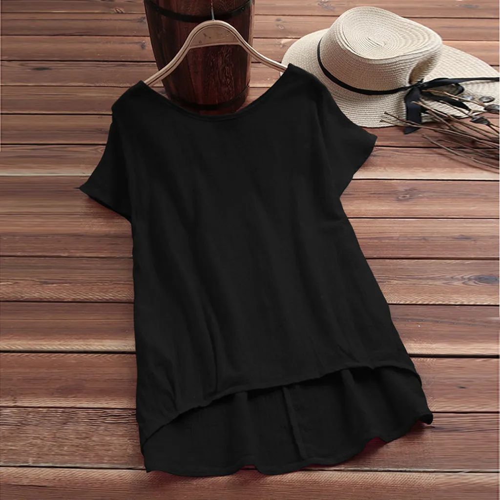 WOMAIL Solid Color Linen Material Casual T-Shirt Women O-Neck Short Sleeve Plus Size High Quality T-Shirt For Female 19FEB15
WOMAIL Solid Color Linen Material Casual T-Shirt Women O-Neck Short Sleeve Plus Size High Quality T-Shirt For Female 19FEB15