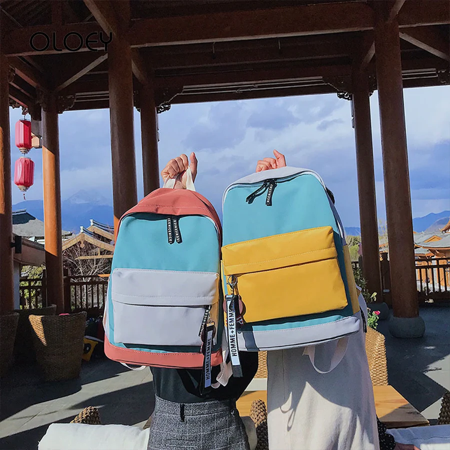 Korean Style Canvas Backpack For Women Fashion Youth Travel Back Packs Casual School Bags Tote Girl Zipper Panelled Shoulder Bag
Korean Style Canvas Backpack For Women Fashion Youth Travel Back Packs Casual School Bags Tote Girl Zipper Panelled Shoulder Bag