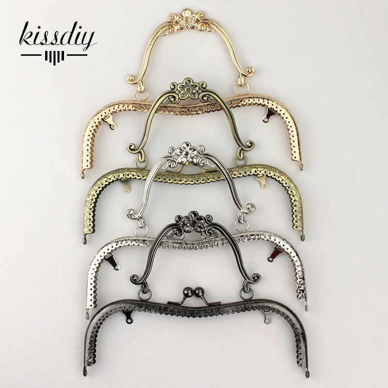 KISSDIY 4pcs/lot 20.5cm M Vintage Metal Purse Frame golden antique bronze silver golden gun black Handle DIY Bag Accessories
KISSDIY 4pcs/lot 20.5cm M Vintage Metal Purse Frame golden antique bronze silver golden gun black Handle DIY Bag Accessories