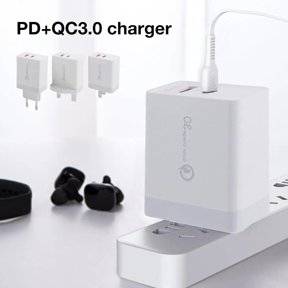 PD QC3.0 Charger 36W Fast Charger Adapter With Type-C Port Overload Overvoltage Overheat Overcurrent Protection
PD QC3.0 Charger 36W Fast Charger Adapter With Type-C Port Overload Overvoltage Overheat Overcurrent Protection