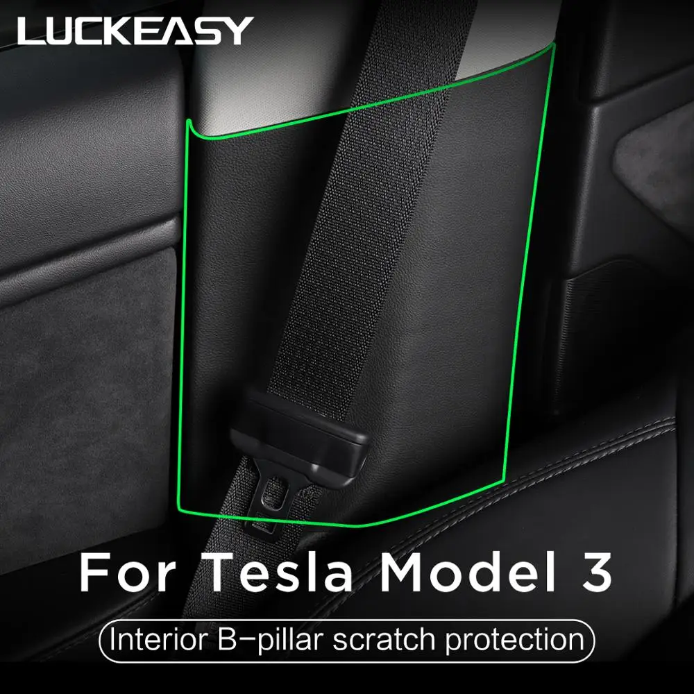 LUCKEASY для Tesla Model 3 2021 невидимая Защитная пленка автомобильной двери защитная с