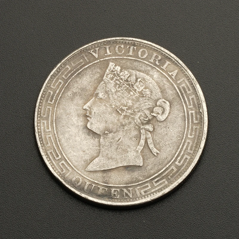 1867 Silver Plated Brass Coin Queen Victoria Hong Kong One Dollar Commemorative Coins
1867 Silver Plated Brass Coin Queen Victoria Hong Kong One Dollar Commemorative Coins