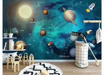 Custom photo wallpaper for walls 3d murals wall paper Cartoon space cosmic rocket children Background Wall papers home decor
Custom photo wallpaper for walls 3d murals wall paper Cartoon space cosmic rocket children Background Wall papers home decor