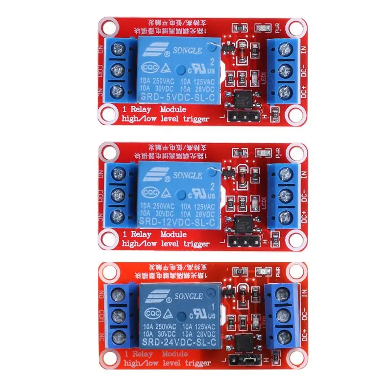 5/12/24V 1 Channel Relay Module with Optocoupler High and Low Level Trigger Mar28
5/12/24V 1 Channel Relay Module with Optocoupler High and Low Level Trigger Mar28