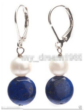 Bridal jewelry free shipping hot sellGenuine White Pearl Natural Blue lapis lazuli 925 silver Leverback Earrings
Bridal jewelry free shipping hot sellGenuine White Pearl Natural Blue lapis lazuli 925 silver Leverback Earrings