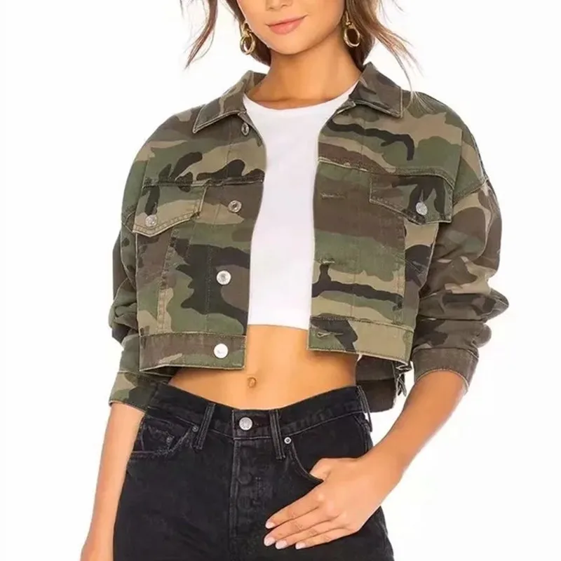 New Jackets For Women Camouflage Short Ladies Coat Spring Autumn Women Jacket 8WT043
New Jackets For Women Camouflage Short Ladies Coat Spring Autumn Women Jacket 8WT043