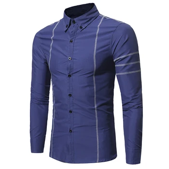 Brand 2018 Fashion Male Shirt Long-Sleeves Tops Classic Personalized Copy Of The Line Casual Mens Dress Shirts Slim Men Shirt
Brand 2018 Fashion Male Shirt Long-Sleeves Tops Classic Personalized Copy Of The Line Casual Mens Dress Shirts Slim Men Shirt