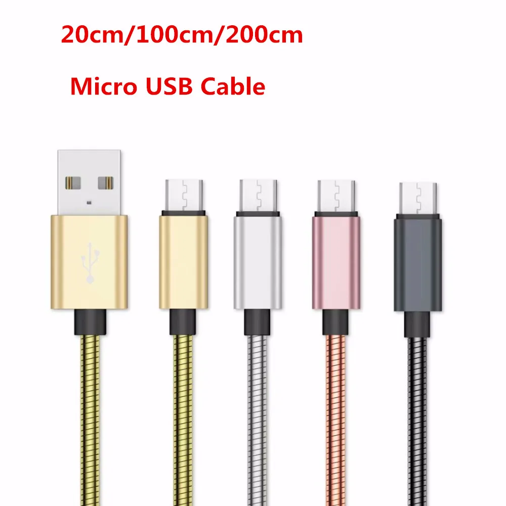 Micro USB Cable 2.4A 0.2/1/2 Meter Fast Charger Soft Steel Data Cord For Samsung Galaxy s4 s6 s7 edge Note 4 5 J3 J5 J7/A7 2016
Micro USB Cable 2.4A 0.2/1/2 Meter Fast Charger Soft Steel Data Cord For Samsung Galaxy s4 s6 s7 edge Note 4 5 J3 J5 J7/A7 2016