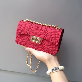 Summer Fashion Floral PVC Jelly Ladies Bags Chains Shoulder Bag For Women Messenger Bags Flap Women Clutches Bag
Summer Fashion Floral PVC Jelly Ladies Bags Chains Shoulder Bag For Women Messenger Bags Flap Women Clutches Bag