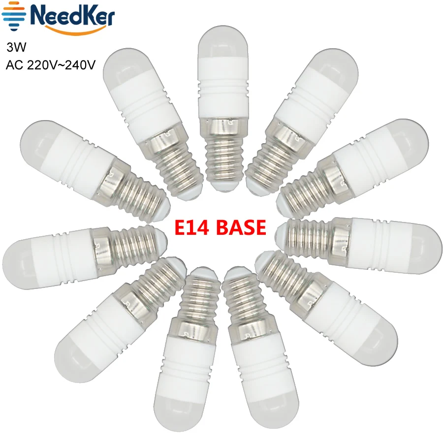 E14 LED Light Bulb 3W AC 220V 230V 240V Lampe LED Ceramic Body Mini Small Screw Bulb Fridge Freezer LED SMD Lamp Spotlight Bulb
E14 LED Light Bulb 3W AC 220V 230V 240V Lampe LED Ceramic Body Mini Small Screw Bulb Fridge Freezer LED SMD Lamp Spotlight Bulb