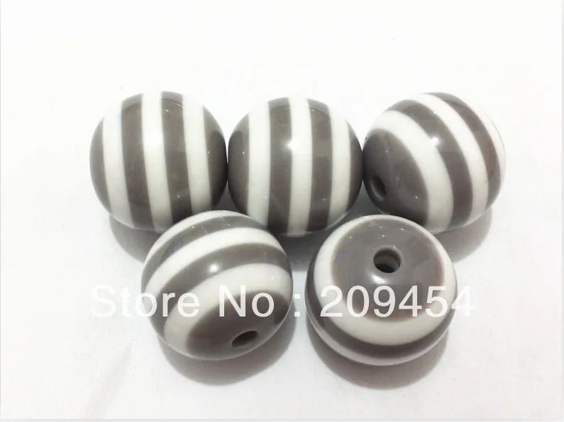 20mm 100pcs/lot Grey Striped Bead For Kids Jewelry ,chunky resin beads for jewelry making
20mm 100pcs/lot Grey Striped Bead For Kids Jewelry ,chunky resin beads for jewelry making