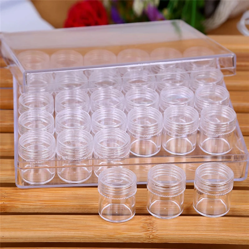 30pcs/set Empty Cosmetic Container Plastic Jar Pot Eyeshadow Makeup Travel Face Cream Lotion Refillable Bottle Box
30pcs/set Empty Cosmetic Container Plastic Jar Pot Eyeshadow Makeup Travel Face Cream Lotion Refillable Bottle Box