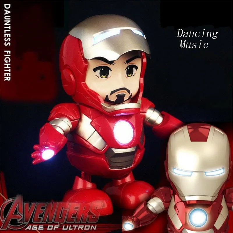New Dancing Hero Iron Man Spider Man Robot With Music Flashlight Tony Stark Electric Action Figure Toy For Kids Gift
New Dancing Hero Iron Man Spider Man Robot With Music Flashlight Tony Stark Electric Action Figure Toy For Kids Gift