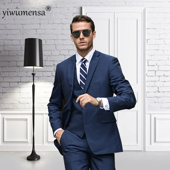 YIWUMENSA England Style Navy Blue Blazer 3 Pieces Slim Fit Wedding Suits For Men Custom Made Smoking Business Traje Hombre M21 
YIWUMENSA England Style Navy Blue Blazer 3 Pieces Slim Fit Wedding Suits For Men Custom Made Smoking Business Traje Hombre M21