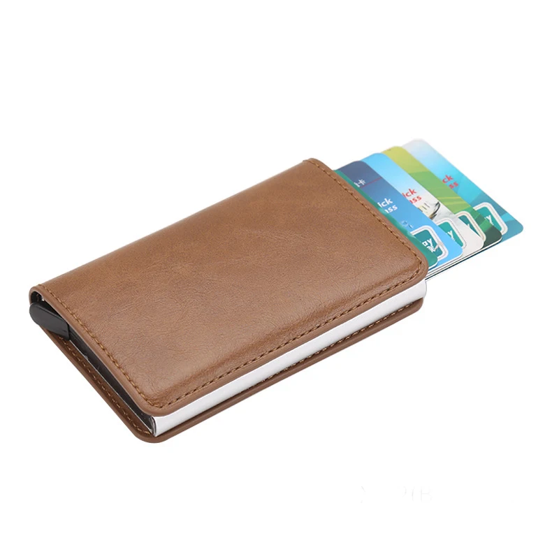 Antithef Men Vintage Credit Card Holder Case Blocking Rfid Wallet Leather Unisex Bank Card Organizer Mini Wallets Metal Purse
Antithef Men Vintage Credit Card Holder Case Blocking Rfid Wallet Leather Unisex Bank Card Organizer Mini Wallets Metal Purse
